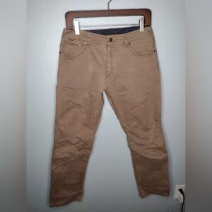 Kuhl Mens Rydr Pants 36x32 Brown Patina Dye Cotton Stretch Hiking Canvas VV